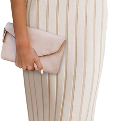 Womens Sleeveless Sweater Dress Mock Neck Ribbed Knit Fall Tank Maxi Dresses