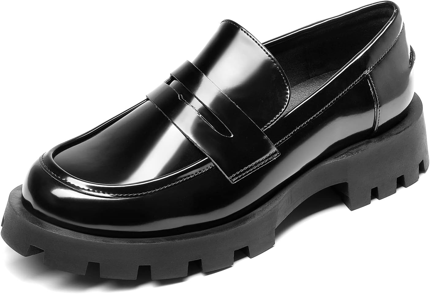 Women Loafers, Lug Sole Slip On Platform Chunky Loafers for Women Dressy and Work, Business Casual Shoes for Women